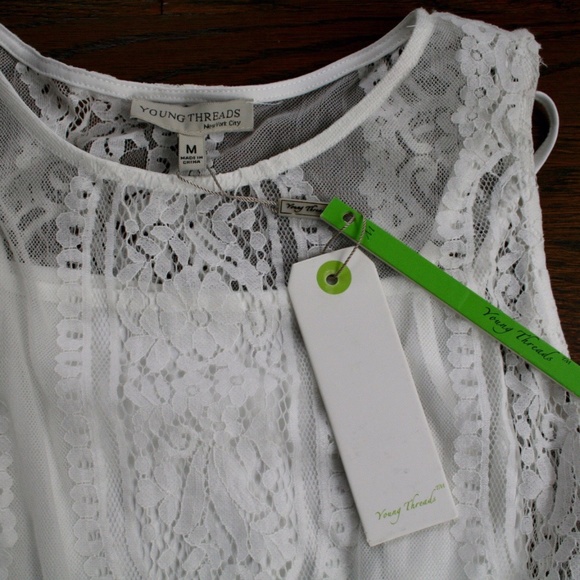 Young Threads NYC White Lace Dress - Picture 2 of 3